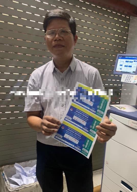 Nguyễn Khắc Ấn - đối tượng sản xuất vé giả.