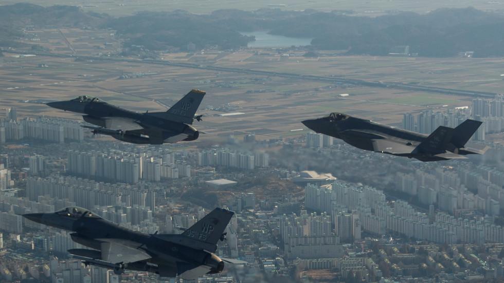Hình ảnh một cuộc tập trận chung giữa Mỹ và Hàn Quốc