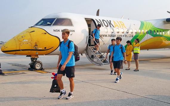 U23 Việt Nam đã có mặt tại Bangkok. Ảnh: VFF