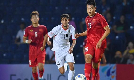 Trận hòa trước U23 Jordan khiến U23 Việt Nam mất quyền tự quyết. Ảnh: AFC