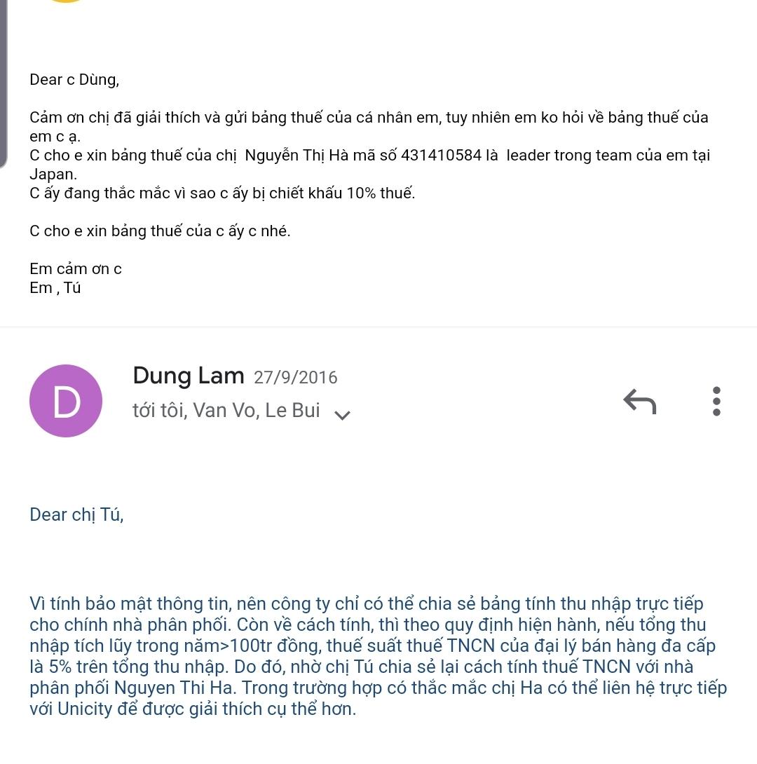 Không chỉ có nhà phân phối Ngọc Dung thắc mắc về phần nộp thuế thu nhập của bản thân!