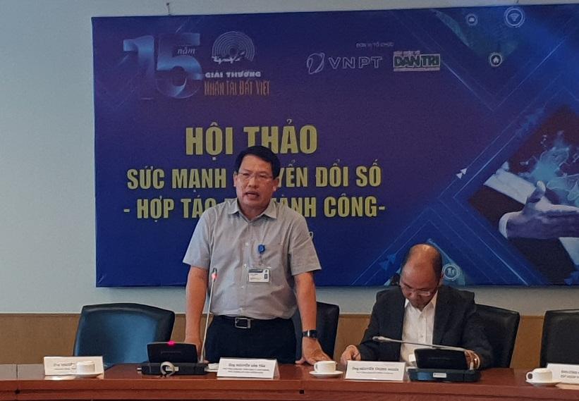 Ông Nguyễn Văn Tấn - Phó Tổng giám đốc Tổng công ty VNPT-Media phát biểu tại Hội thảo