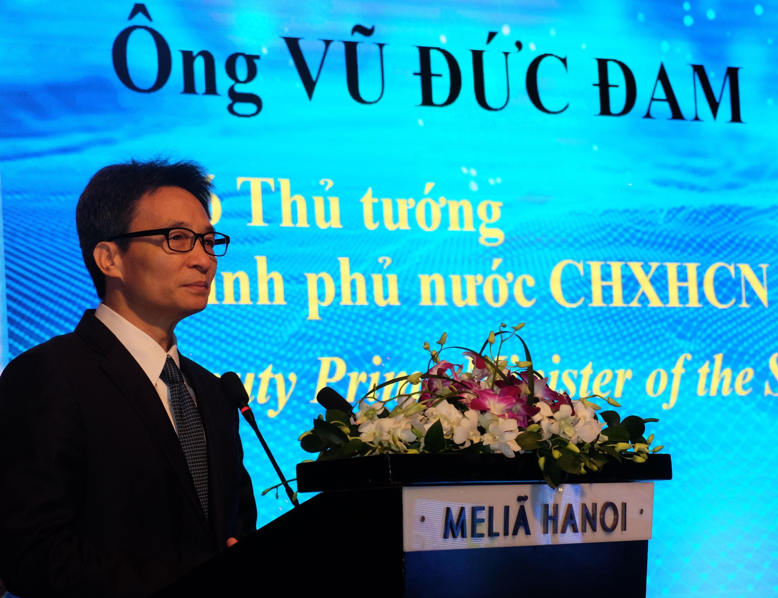 Phó Thủ tướng Vũ Đức Đam phát biểu tại Hội thảo
