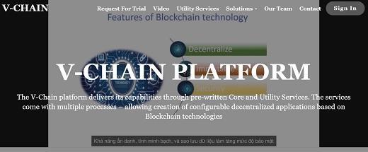 V-Chain: nền tảng phát triển và triển khai ứng dụng phi tập trung trên công nghệ Blockchain