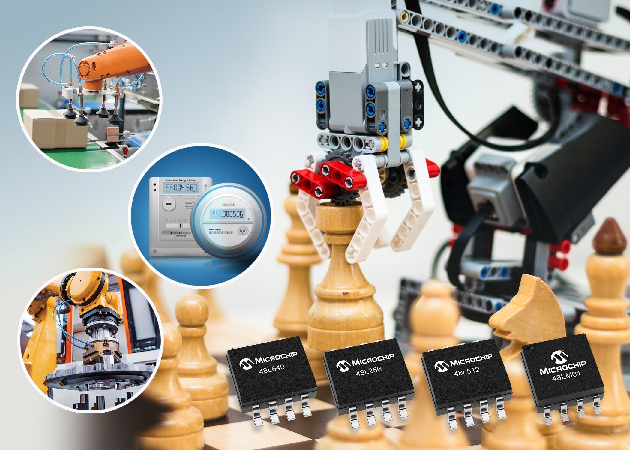 bộ nhớ SPI EERAM mật độ cao, với dung lượng có thể mở rộng lên tới 1Mb