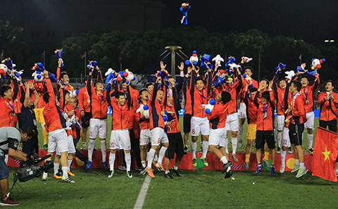 Bóng đá Việt Nam đã có những bước tiến dài kể từ ngày HLV Park Hang Seo đảm nhiệm vị trí HLV trưởng. Ảnh: Đức Cường