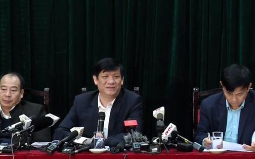 Thứ trưởng Bộ Y tế Nguyễn Thành Long tại cuộc họp báp chiều 5/2
