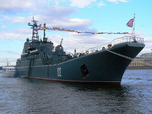 Tàu chiến Nga đưa vũ khí đạn dược tới Syria?