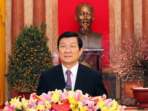 Chủ tịch nước chúc mừng Tết Quý Tỵ năm 2013