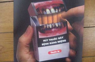 Tăng diện tích in cảnh báo sức khỏe ở bao thuốc lá