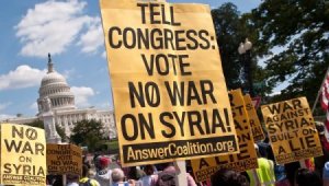 Dân Mỹ biểu tình phản đối Obama tấn công Syria