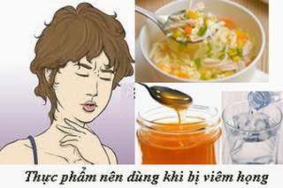 Những thực phẩm nên dùng và nên tránh khi bị viêm họng