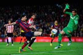 Messi lập công giúp Barca đánh bại Athletic Bilbao