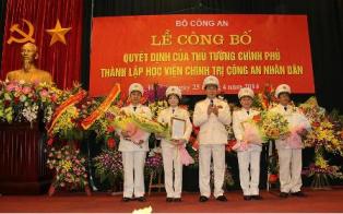 Thành lập Học viện Chính trị Công an nhân dân