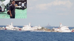 13/5: Tàu Trung Quốc tiếp tục hung hãn đâm móp tàu Cảnh sát biển Việt Nam