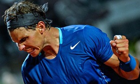 Nadal nhọc nhằn vào vòng 3 Rome Masters