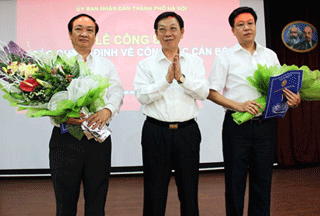 Hà Nội bổ nhiệm mới 3 Giám đốc Sở