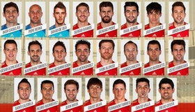 Tây Ban Nha công bố 23 cầu thủ dự World Cup