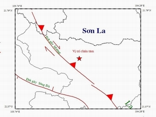 Động đất ở Sơn La, Hà Nội rung chấn