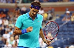 Federer giành vé vào tứ kết Mỹ mở rộng
