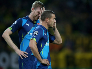 Công tệ thủ hại, Arsenal thua thảm trên đất Đức