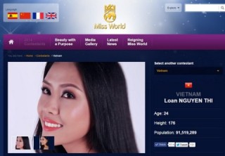 Á hậu Nguyễn Thị Loan chưa được cấp phép đến Miss World