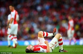 Arsenal mất thêm 3 trụ cột sau trận derby!