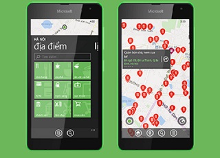 Ra mắt ứng dụng địa điểm trên Windows Phone