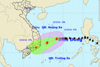 Chiều tối nay, bão tấn công Bình Định - Bình Thuận