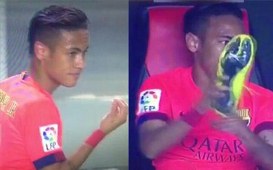 Neymar la hét, ném giầy vì bị thay ra