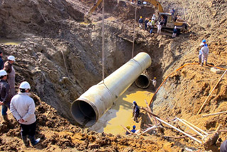 Vinaconex lại hứa hẹn thời gian khởi công đường ống nước số 2