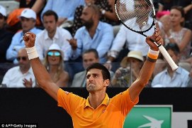 Đánh bại Federer, Djokovic vô địch Rome Masters