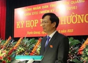 Tuyên Quang có chủ tịch tỉnh mới