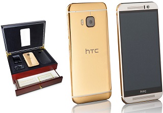 Ngỡ ngàng với phiên bản dát vàng của HTC One M9