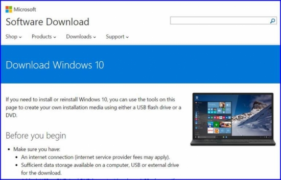 Hướng dẫn nâng cấp thủ công lên Windows 10