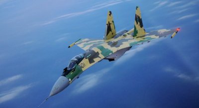 Chiến đấu cơ Su-35 &quot;khạc lửa&quot;, phô diễn sức mạnh