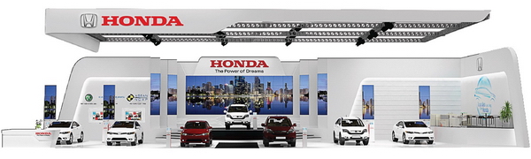 Bố trí gian hàng của Honda Việt Nam tại VMS 2015