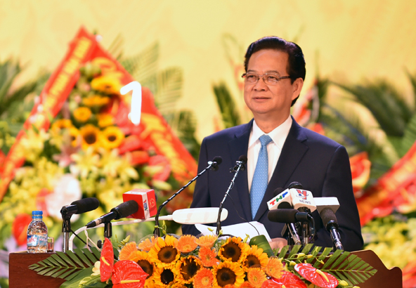Thủ tướng Nguyễn Tấn Dũng dự, chỉ đạo tại Đại hội Đảng bộ Hải Phòng