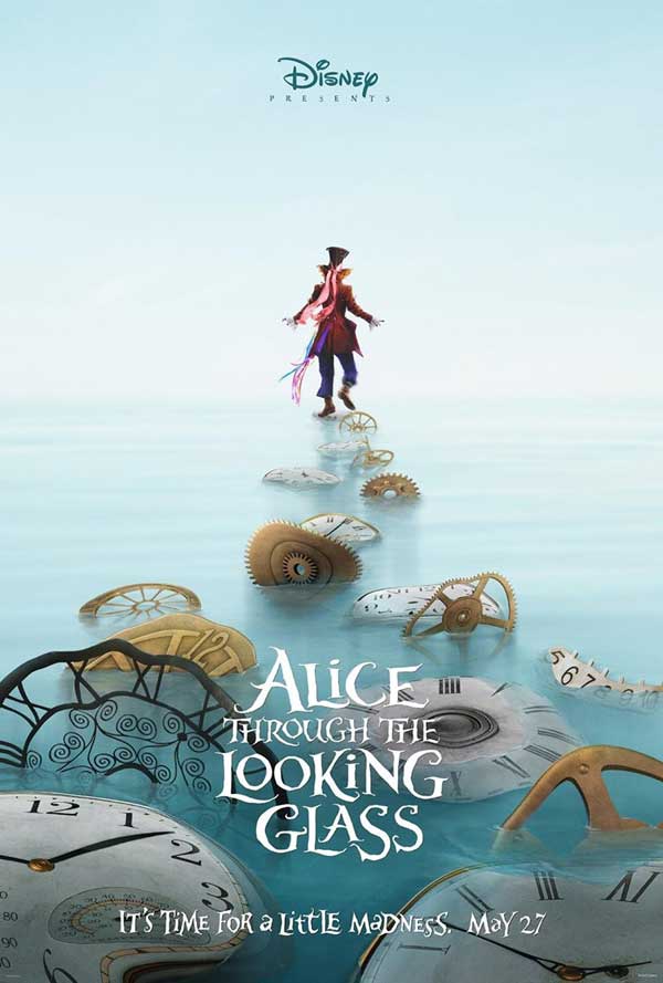Teaser poster hình ảnh Alice chạy trên những chiếc đồng hồ khổng lồ