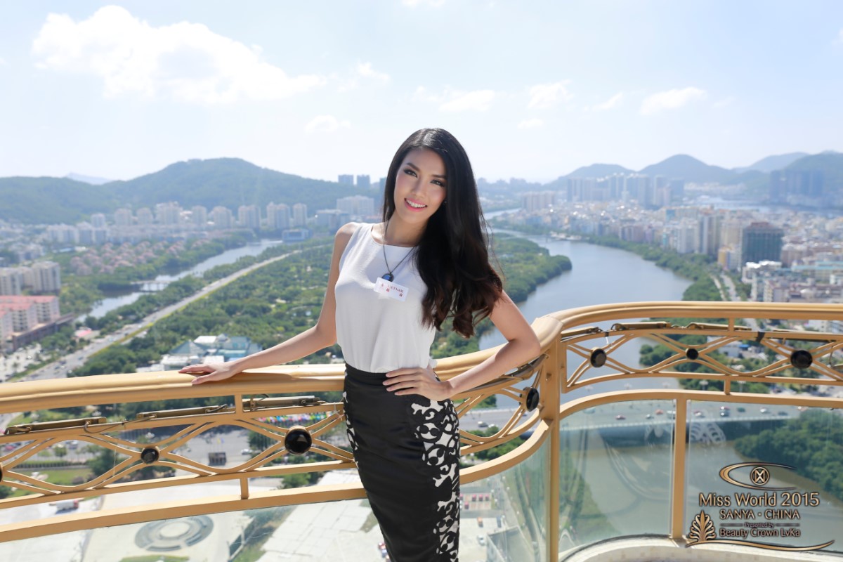 Lan Khuê dè chừng nhất đối thủ Trung Quốc tại Miss World