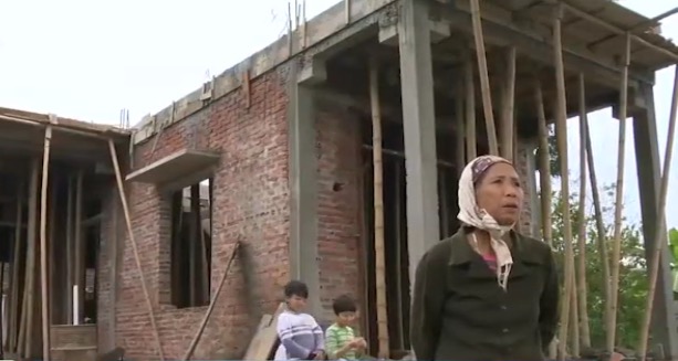 Căn nhà đang xây của anh Lê Văn Hòa, xã Thiệu Thành, Thiệu Hóa, Thanh Hóa