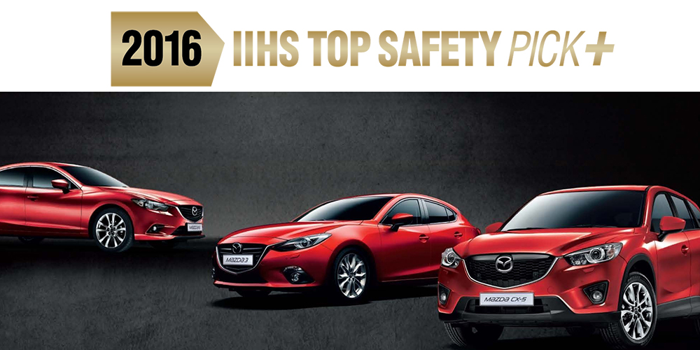 Mazda3, Mazda6 và CX-5 đạt an toàn cao nhất