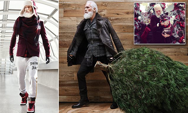 gười mẫu Paul Mason là một lựa chọn hoàn hảo để nhập vai ông già Noel “phiên bản thời trang” với đầy vẻ quyến rũ.