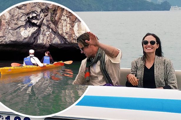 Jolie Pitt chèo thuyền ở  Hạ Long  tràn ngập trên báo quôc tế