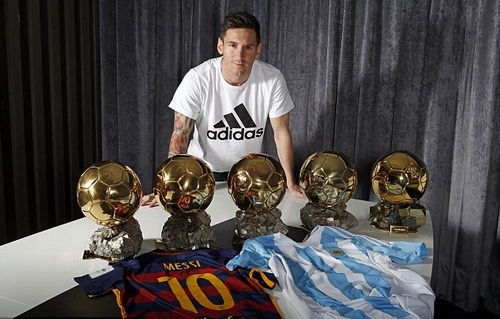 Messi lập kỳ tích chưa từng có với 5 lần đoạt 