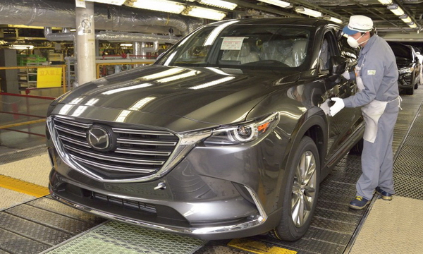 Mazda-CX-9 bắt đầu được sản xuất tại nhà máy của Mazda ở Hiroshima, Nhật Bản