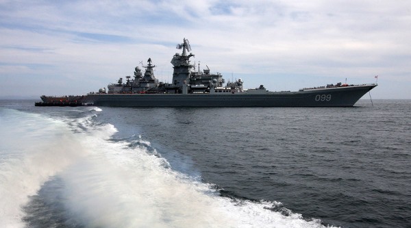 Chiến hạm mang tên lửa hạt nhân dẫn đường của Nga - Pyotr Velikiy (Peter Đại đế) 