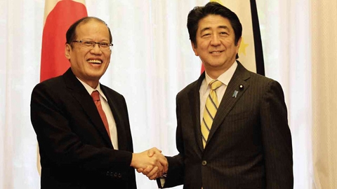 Hai nhà lãnh đạo Nhật Bản và Philippines 