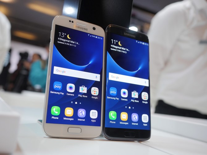 Bộ đôi Galaxy S7 và Galaxy S7 Edge.