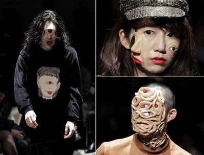 Rợn người với một dàn 'quái nhân' xuất hiện ở Tuần lễ thời trang Tokyo